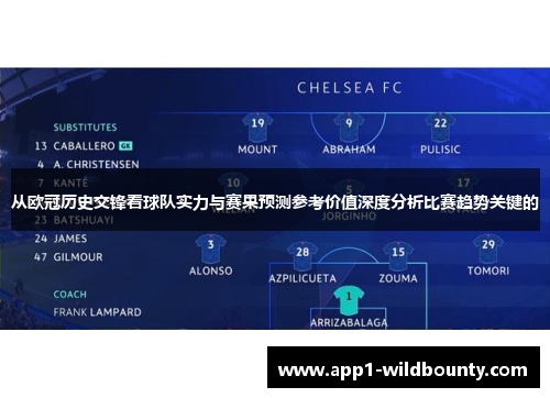 从欧冠历史交锋看球队实力与赛果预测参考价值深度分析比赛趋势关键的
