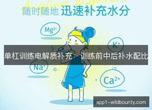 单杠训练电解质补充:训练前中后补水配比 单杠训练电解质补充:训练前中后补水配比